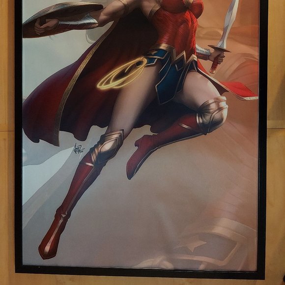 Wonder Woman silk canvas Fabric Poster (36" x 24") - Picture 3 of 3
